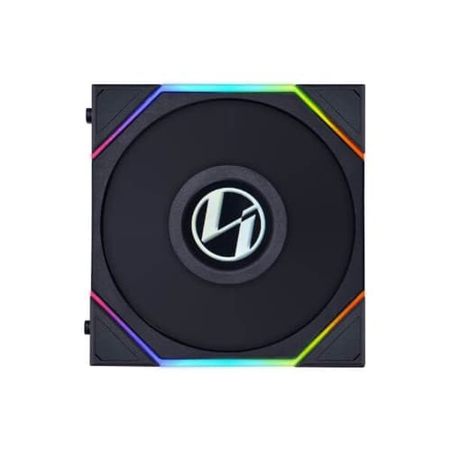 Lian Li UNI Fan TL LCD 120 Reverse Blade Black Cabinet Fan (Triple Pack)